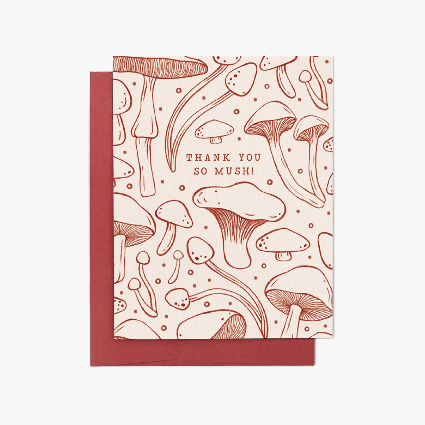 Mushroom Thank You Greeting Card