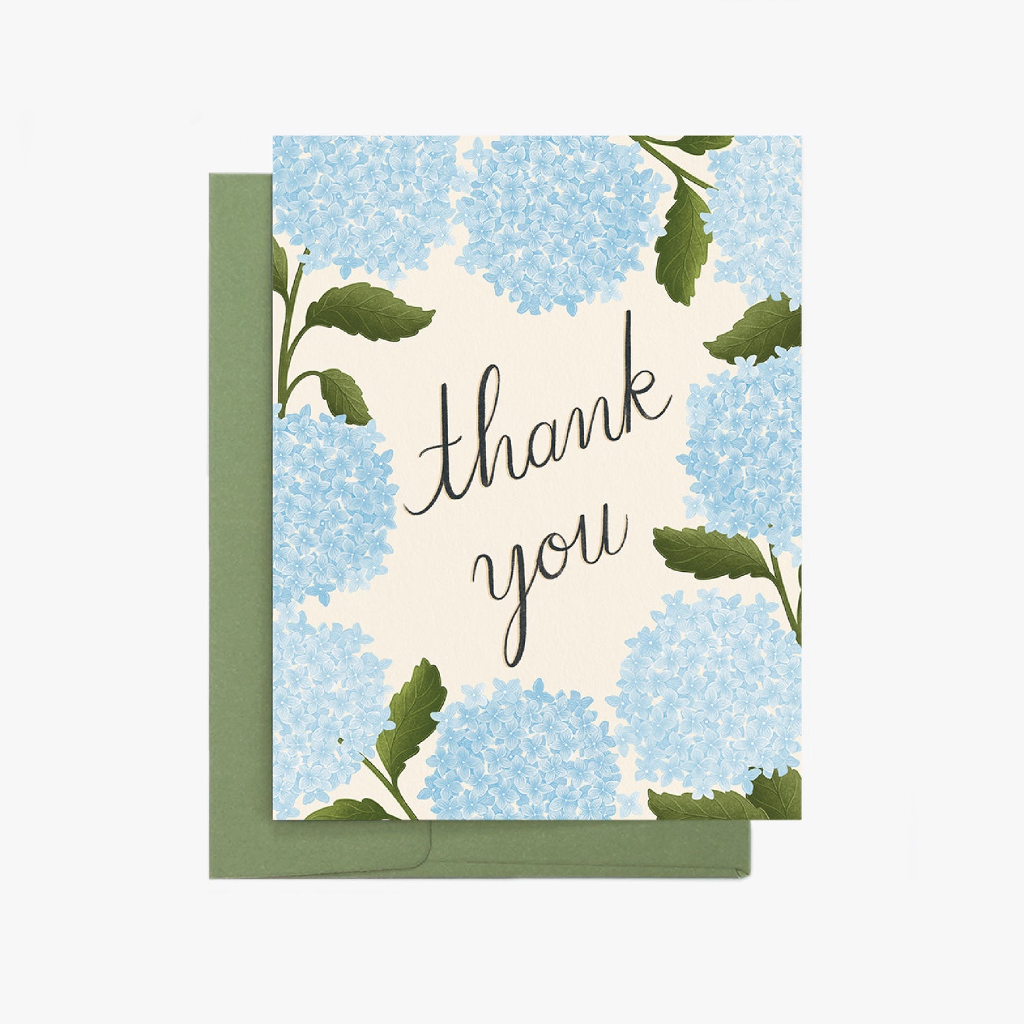 Hydrangea Thank You Greeting Card