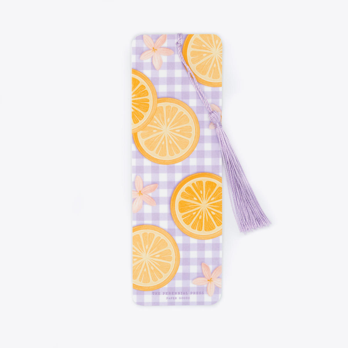Lemon Gingham Bookmark