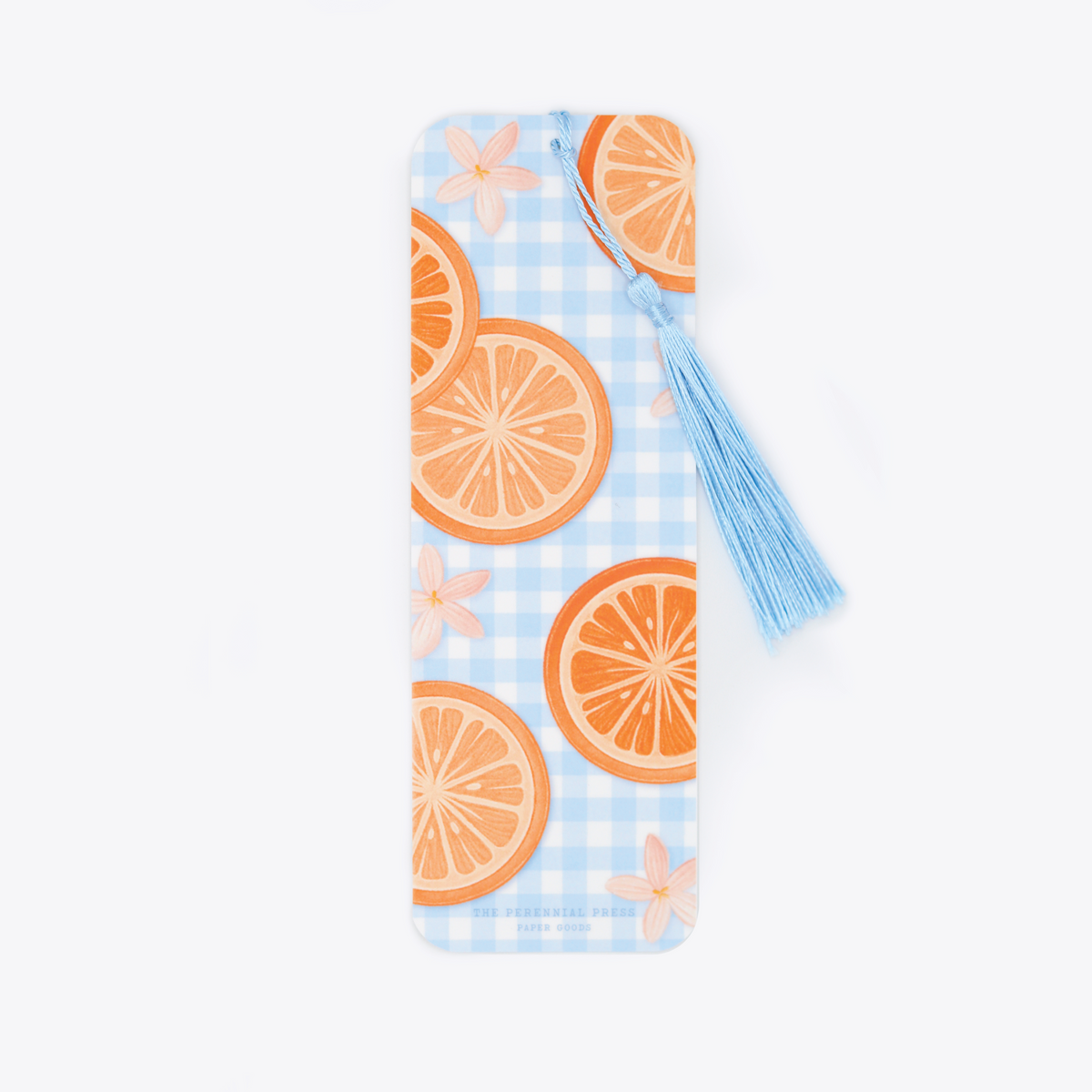 Orange Gingham Bookmark