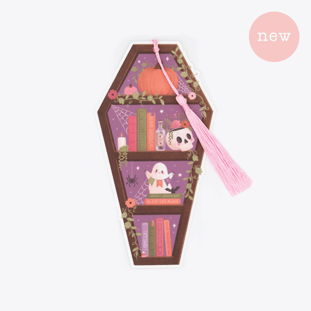 Coffin Bookcase Bookmark