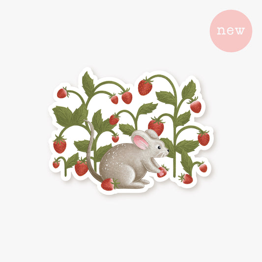Strawberry Mouse Sticker