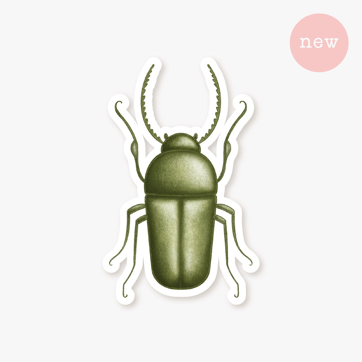 Green Beetle Sticker