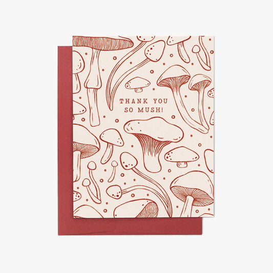 Mushroom Thank You Greeting Card