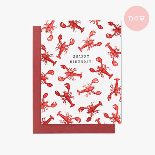 Lobster Snappy Birthday Greeting Card