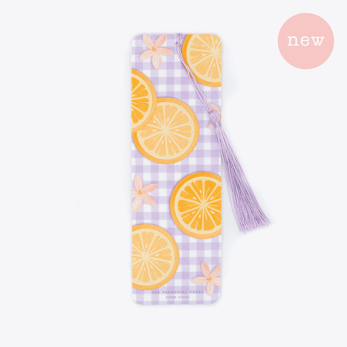 Lemon Gingham Bookmark