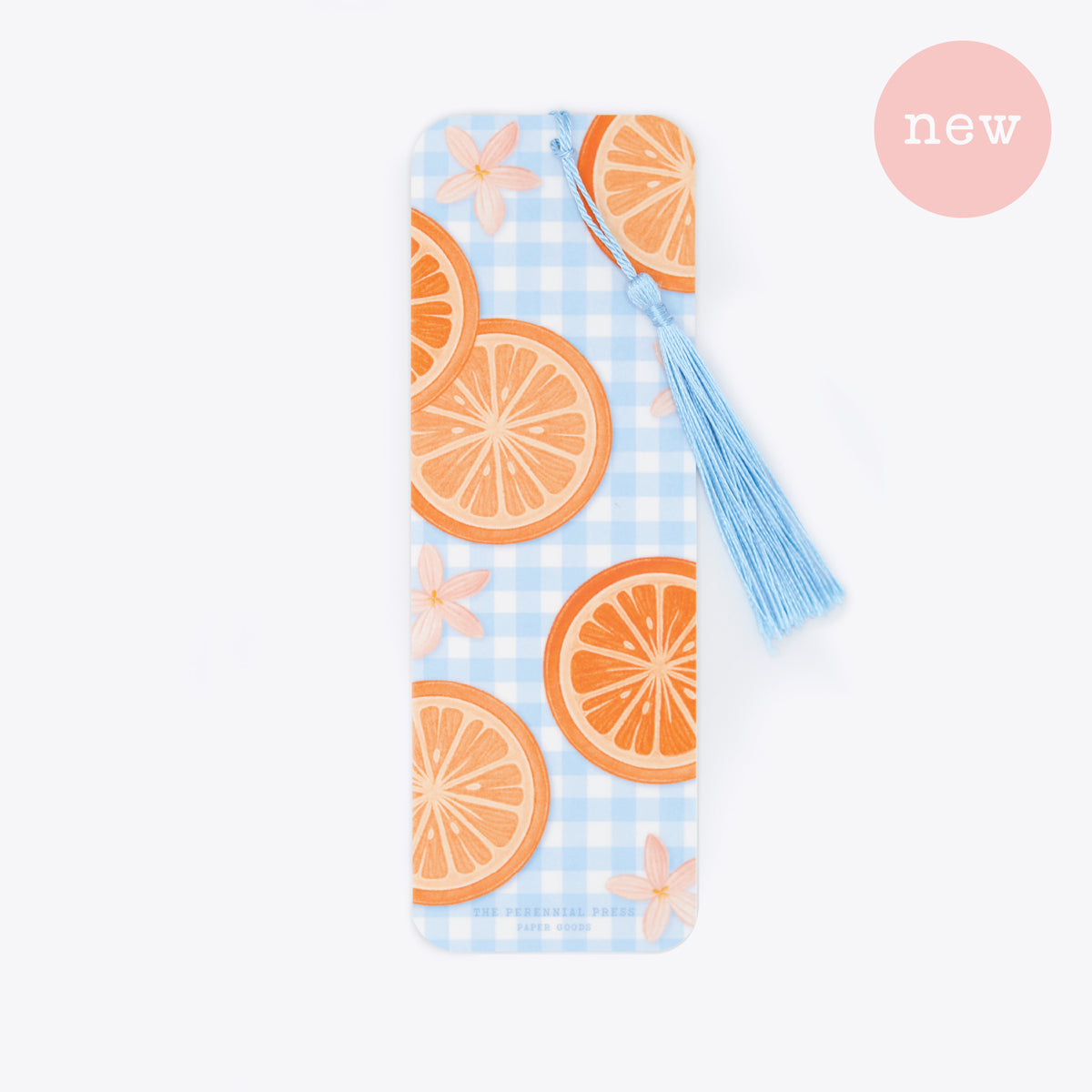 Orange Gingham Bookmark
