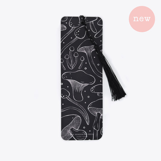 Black Mushrooms Bookmark